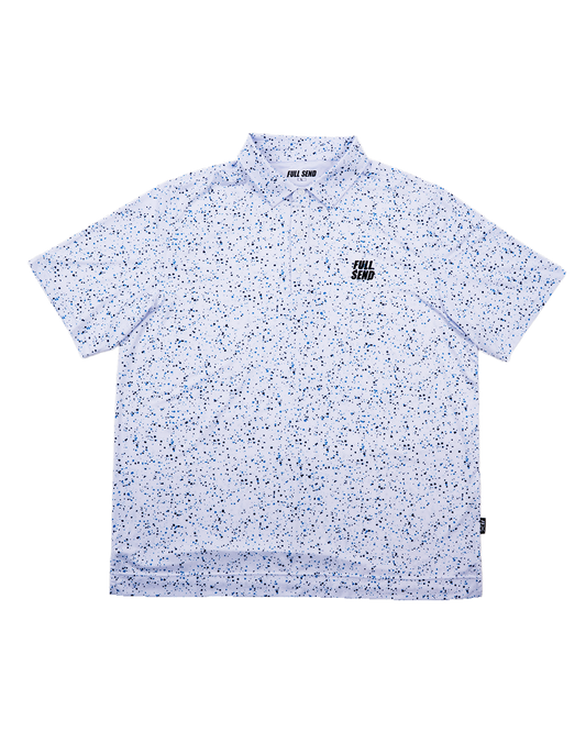 Full Send Golf Paint Splatter Polo