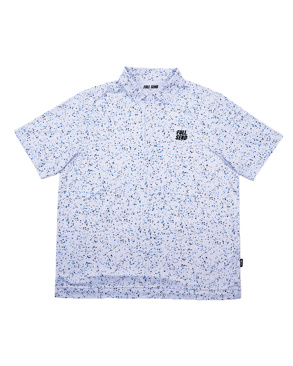 Full Send Golf Paint Splatter Polo
