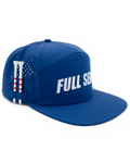 Full Send Golf Hat Blue/White Logo Hydro Hat