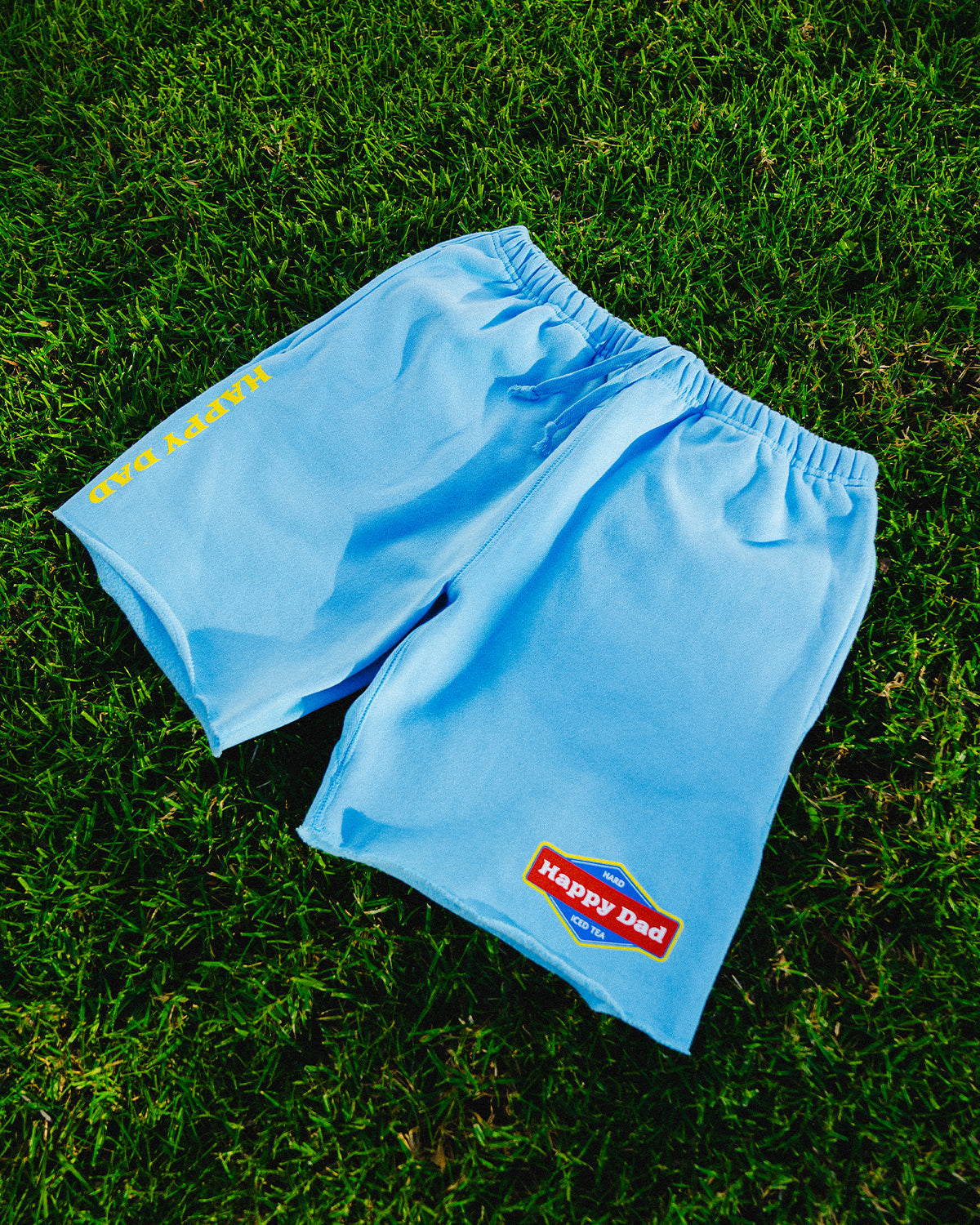 Happy Dad Hard Tea Shorts (Light Blue)
