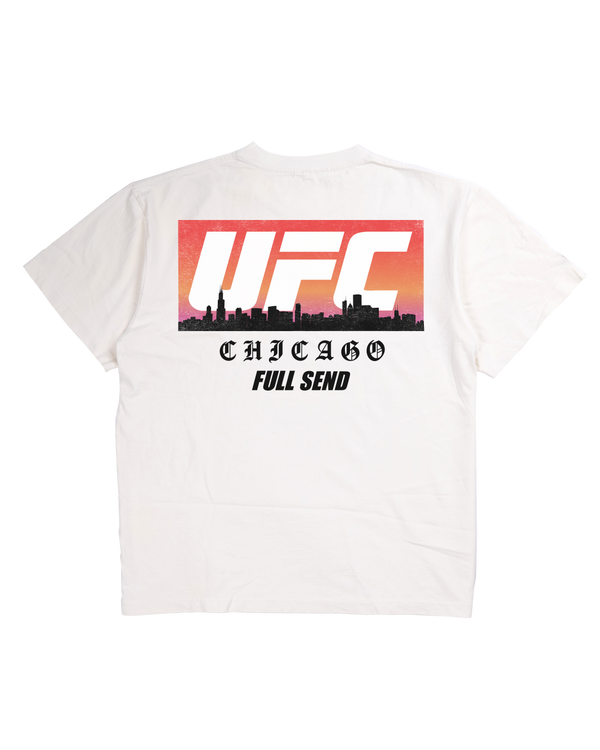 UFC Chicago Skyline White T-Shirt