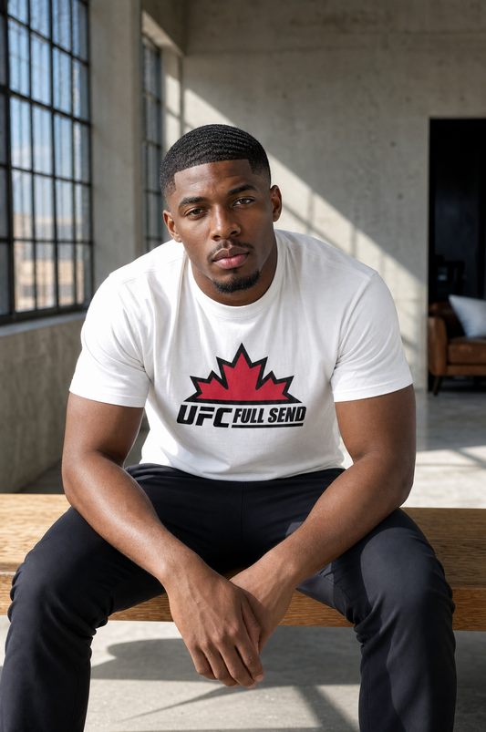 UFC Canada Leaf White T-Shirt