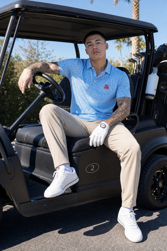Full Send Golf Bars & Stars Polo