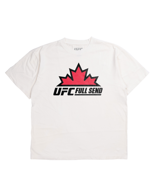 UFC Canada Leaf White T-Shirt