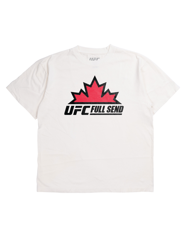 UFC Canada Leaf White T-Shirt