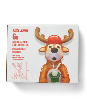 Full Send Reindeer Bong Rip Inflatable (Outdoor Decorations)